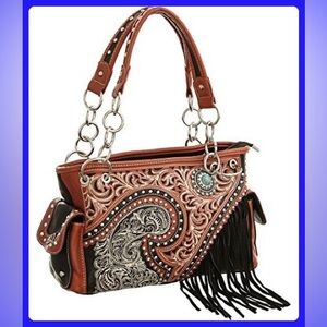 Montana West Concealed Carry Handbag PU Leather bag